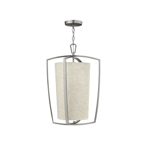 Elstead Lighting Elstead HK-BLAKELY-3P-BN Blakely Large Nickel Frame Pendant