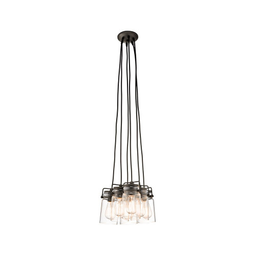 Elstead Lighting Elstead KL-BRINLEY6-OZ Brinley 6 Light Bronze Ceiling Pendant