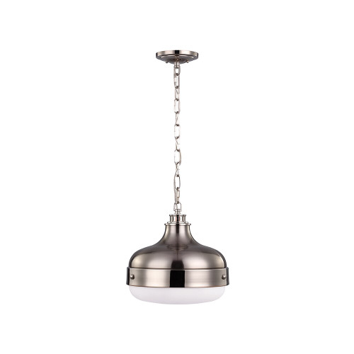 Elstead Lighting Elstead FE-CADENCE-2P-BS Cadence 2 Light Brushed Steel Pendant