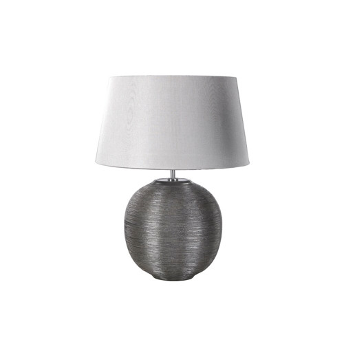 Elstead Lighting Elstead CAESAR-TL-SIL Caesar Silver Table Lamp