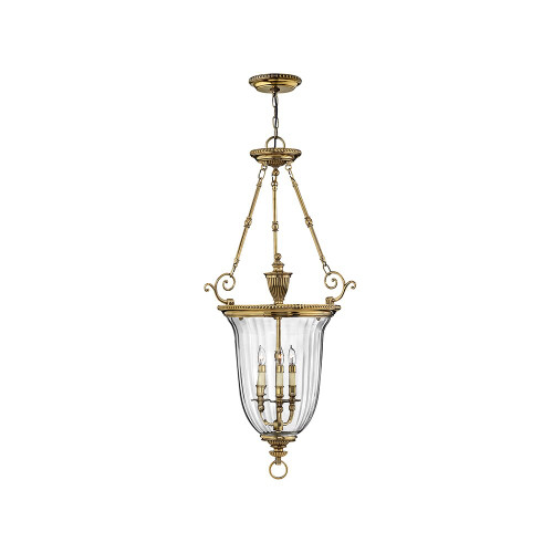 Elstead Lighting Elstead HK-CAMBRIDGE-P-L Cambridge Brass 3 Light Large Pendant