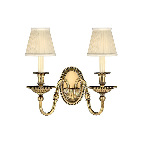 Elstead Lighting Elstead HK-CAMBRIDGE2 Cambridge Brass 2 Light Wall Fitting