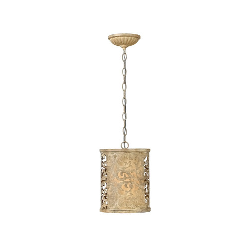 Elstead Lighting Elstead HK-CARABEL-P-A Carabel Champagne 1 Light Mini Pendant