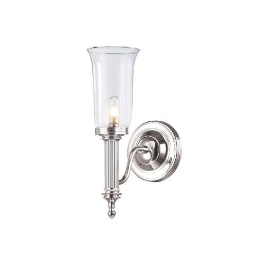 Elstead Lighting Elstead BATH-CARROLL2-PN Carroll Nickel Bathroom Wall Light