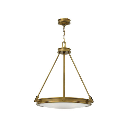 Elstead Lighting Elstead HK-COLLIER-P Collier Brass 4 Light Ceiling Pendant