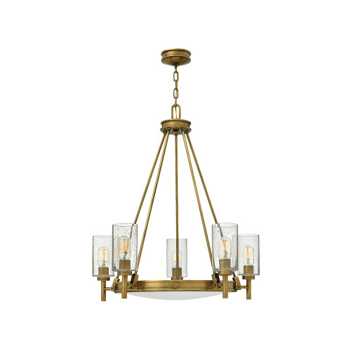 Elstead Lighting Elstead HK-COLLIER5 Collier 5 Light Brass Chandelier