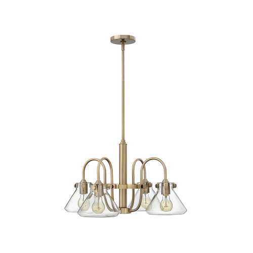 Elstead Lighting Elstead HK-CONGRESS4-A-BC Congress Brushed Caramel Chandelier