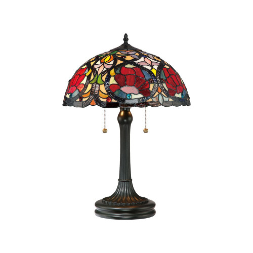 Elstead Lighting Elstead QZ-LARISSA-TL Larissa Tiffany Table Lamp