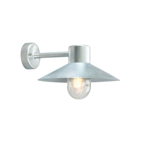 Elstead Lighting Elstead LUND-GAL-C Lund Galvanised/Clear Wall Lantern