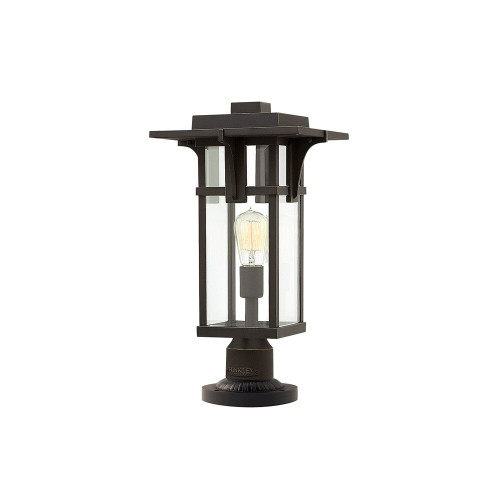 Elstead Lighting Elstead HK-MANHATTAN3-M Manhattan Bronze Medium Pedestal Light