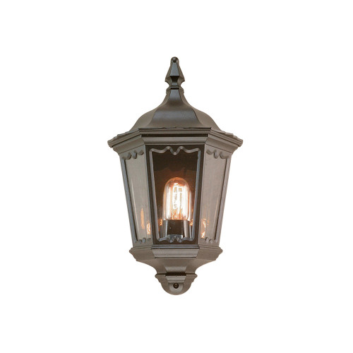Elstead Lighting Elstead MD7-BLACK Medstead Outdoor Black Half Wall Lantern