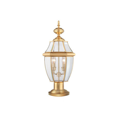 Elstead Lighting Elstead QZ-NEWBURY3-L-PB Newbury Brass Large Pedestal Light
