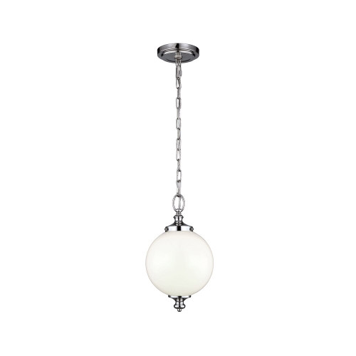 Elstead Lighting Elstead FE-PARKMAN-PS-PN Parkman Polished Nickel Small Pendant