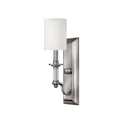 Elstead Lighting Elstead HK-SUSSEX1 Sussex 1 Light Brushed Nickel Wall Fitting