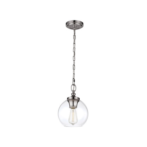 Elstead Lighting Elstead FE-TABBY-P-S Tabby Polished Nickel Small Pendant