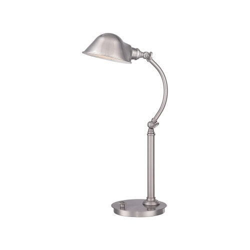 Elstead Lighting Elstead QZ-THOMPSON-TLBN Thompson Brushed Nickel Table Lamp