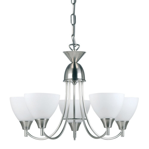 Endon Lighting Endon 1805-5SC 5 light satin chrome pendant