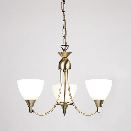 Endon Lighting Endon 1805-3AN 3 Light Antique Brass Pendant