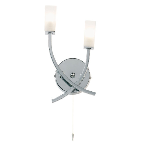 Endon Lighting Endon 146-2CH 2 Light Chrome Wall Light