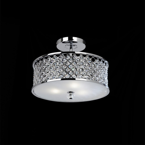 Endon Lighting Endon HUDSON-3CH 3 Light Chrome/Crystal Ceiling fitting