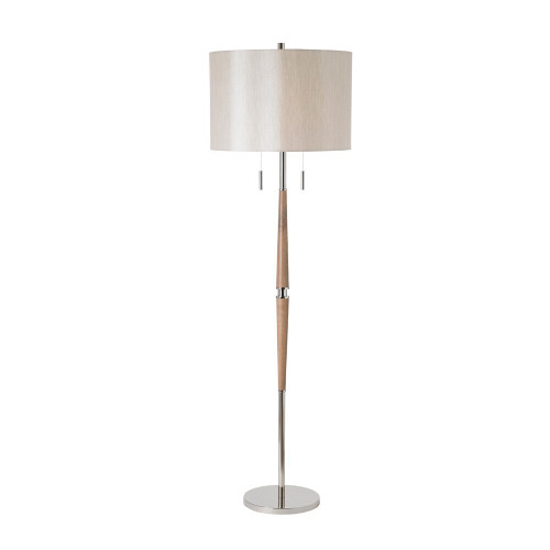 Endon Lighting Endon ALTESSE-FLNI Altesse 2 Light Polish Nickel Floor Lamp