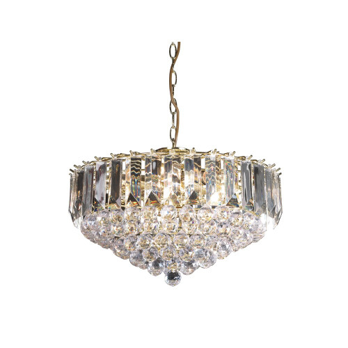 Endon Lighting Endon FARGO-18BP Fargo 6 Light Brass Ceiling Pendant