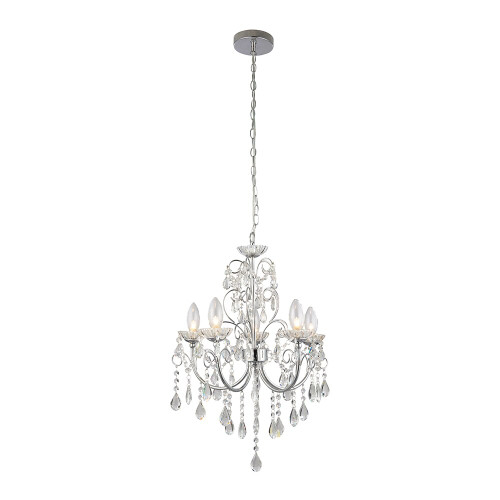 Endon Lighting Endon 61384 Tabitha Chrome/Crystal Glass Bathroom Pendant