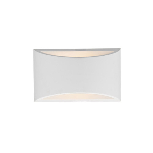 Dar Lighting Dar  HOV072 Hove 1 Light White Ceramic Wall Bracket 