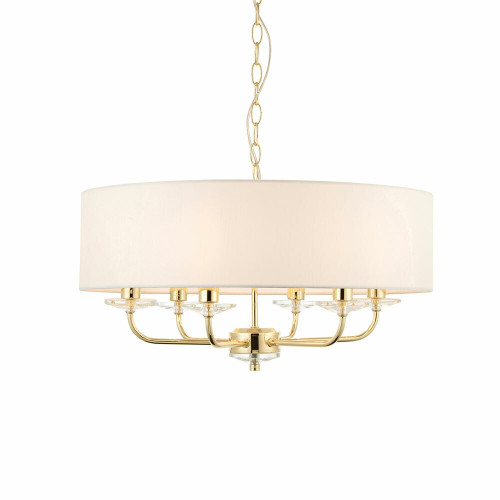 Endon Lighting Endon 70561 Nixon 6 light Brass Ceiling Pendant