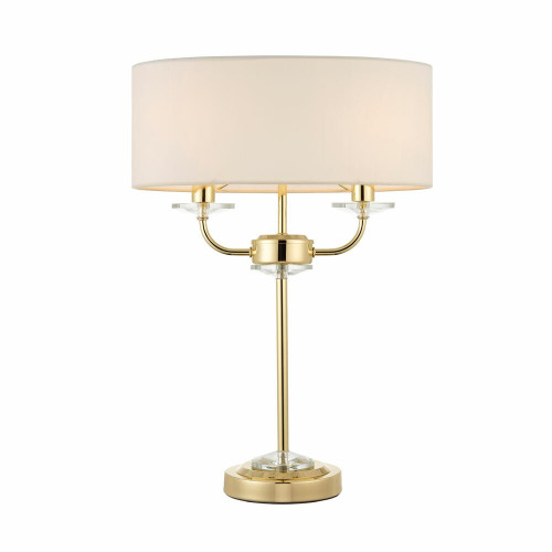 Endon Lighting Endon 70564 Nixon 2 Light Brass Table Lamp