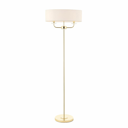 Endon Lighting Endon 70563 Nixon 2 Light Brass Floor Lamp
