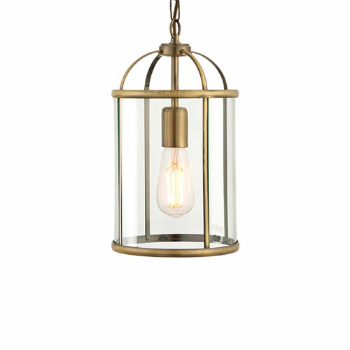 Endon Lighting Endon 69454 Lambeth 1 Light Antique Brass Ceiling Pendant
