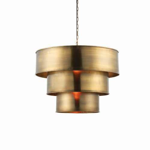 Endon Lighting Endon 69783 Morad 1 Light Aged Brass Ceiling Pendant