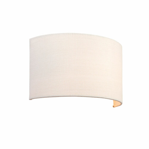 Endon Lighting Endon 70334 Obi 1 Light White Linen Wall Light