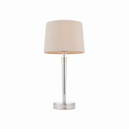 Endon Lighting Endon 72175 Syon 1 Light Nickel Table Lamp