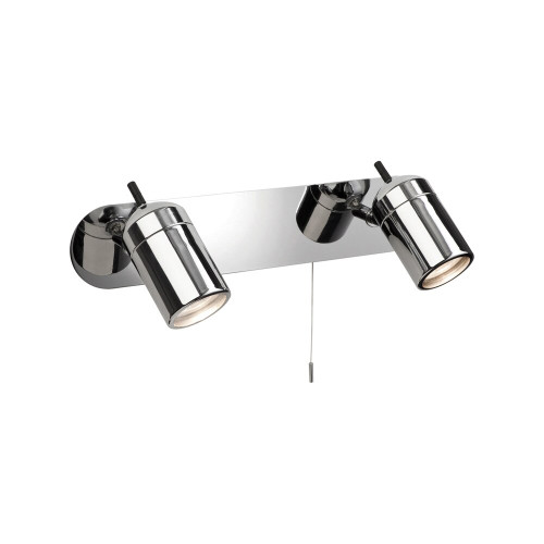 Firstlight 9060CH Atlantic 2 Light Switched Bar Wall Spotlight