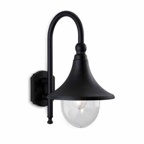 Firstlight FirstLight 8757BK Station 1 Light Black Wall Light IP43