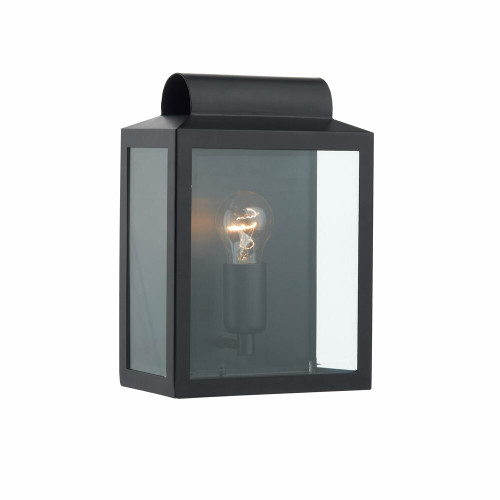 Dar Lighting Dar  Notary NOT2122 1 Light Black Wall Light 