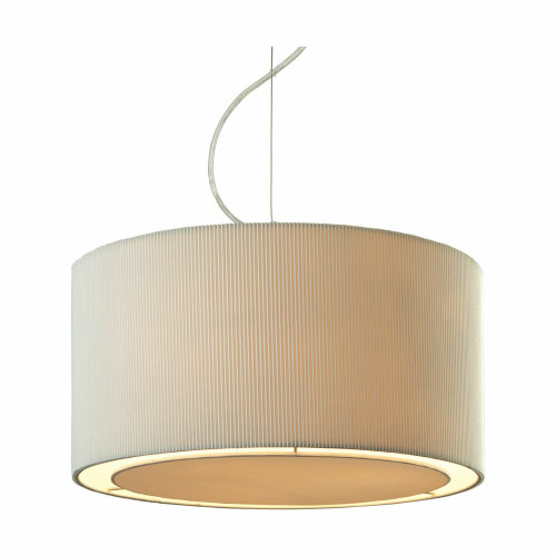 Firstlight 8311CR Clio 3 Light Chrome Pendant with Cream Shade