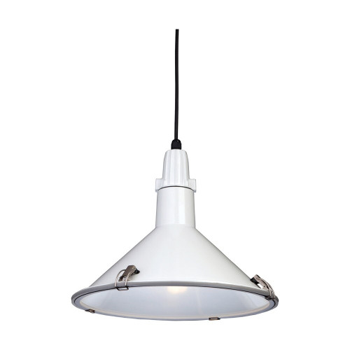 Firstlight 8313WH Eden 1 Light Splashproof Ceiling Pendant