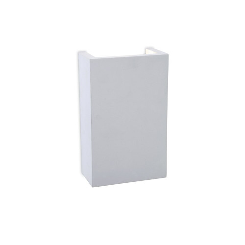 Firstlight 8324 Gallery Square White LED Plaster Wall Bracket