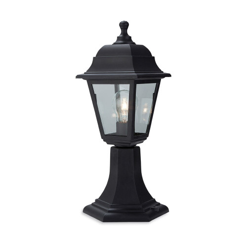Firstlight 8347BK Oslo 1 Light Four Panel Resin Pillar