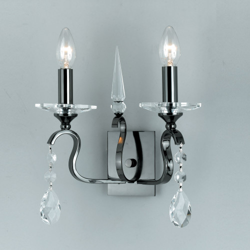 Impex Lighting Impex CPA11806/02/WB/GM Strass Crystal 2 Light Wall Bracket