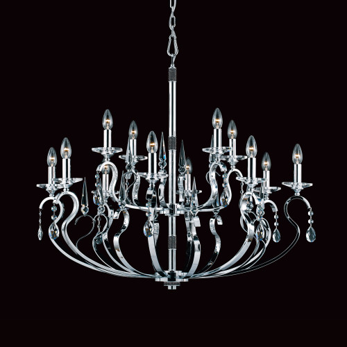 Impex Lighting Impex CPA11820/84/CH Strass Crystal 12 Light Chrome