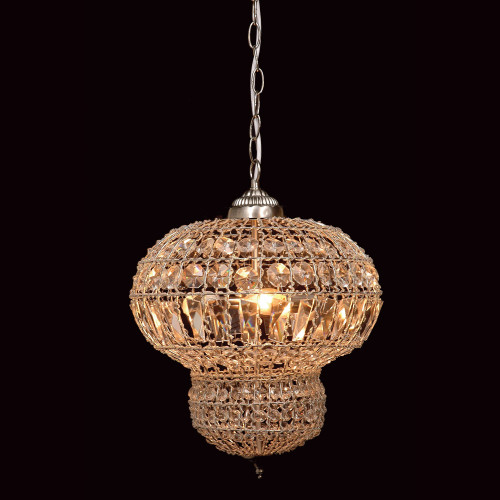 Impex Lighting Impex CO812161/03/SN Crystal Collection Morocco Pendant