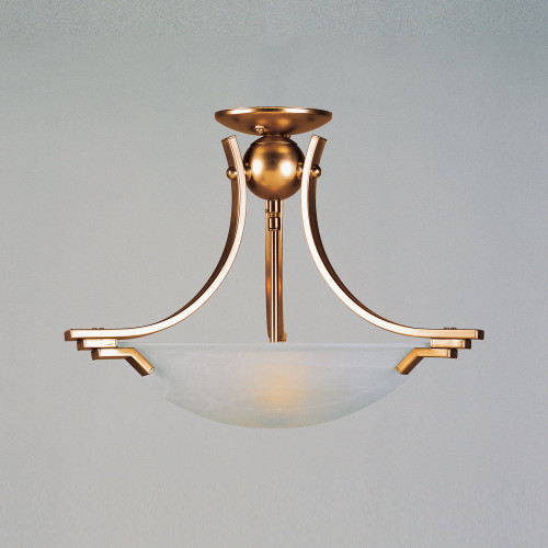 Impex Lighting Impex SF13901/AB Flush Collection Antique Brass Semi-Flush