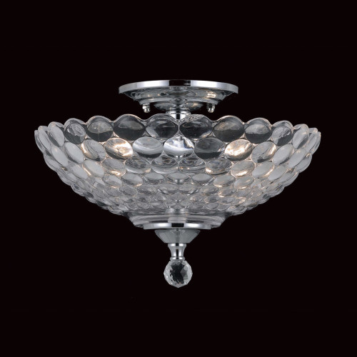 Impex Lighting Impex SC911241/CH Flush Collection 2 Light Chrome Flush