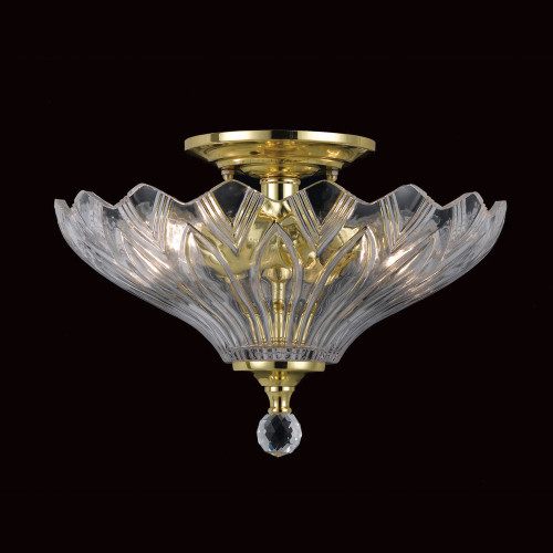 Impex Lighting Impex SC911241/PB Flush Collection 2 Light Polished Brass