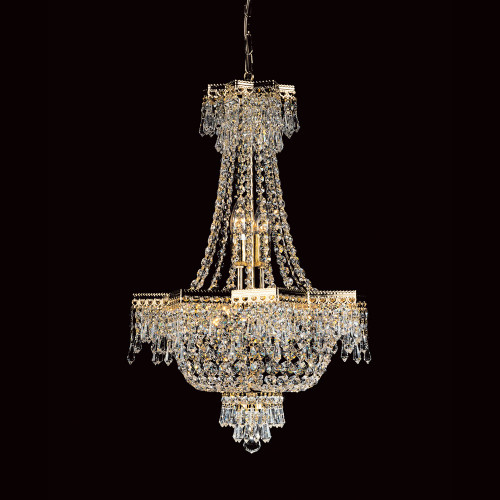 Impex Lighting Impex ST00238/43/05/G Lead Crystal Strass Empire Chandelier
