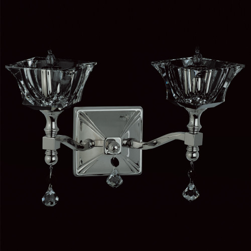 Impex Lighting Impex STH06050/02/WB/N Starlite 2 Light Glass Wall Bracket